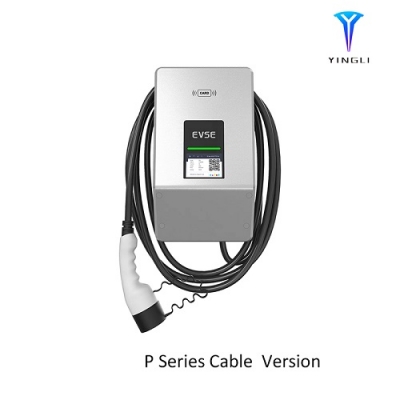 Estación de carga comercial EV inteligente OCPP de 7KW con cable