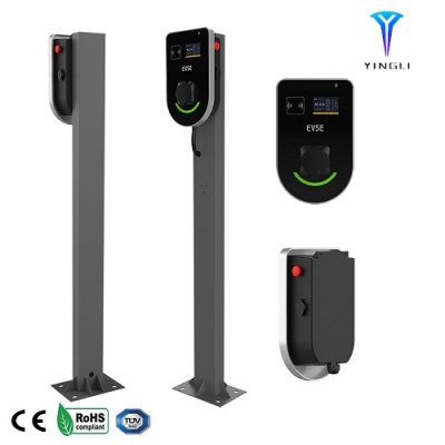 7KW AC Wallbox Smart OCPP Public EV Charger with Socket