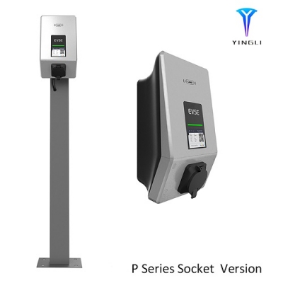 7KW Intelligent OCPP Commercial EV Charging Station with Socket